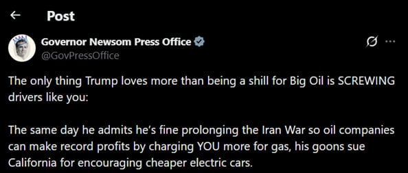 La oficina de Gavin Newsom responde a la demanda de Trump contra California