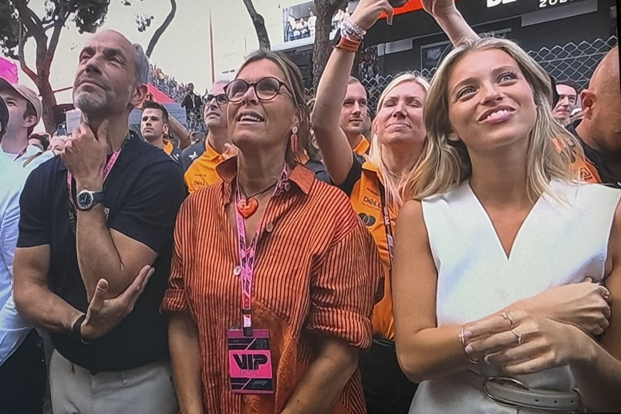 'Magui' Corceiro y Lando Norris despertaron rumores de relación en 2023; este año ella dijo presente en el Gran Premio de Mónaco (Foto: X)