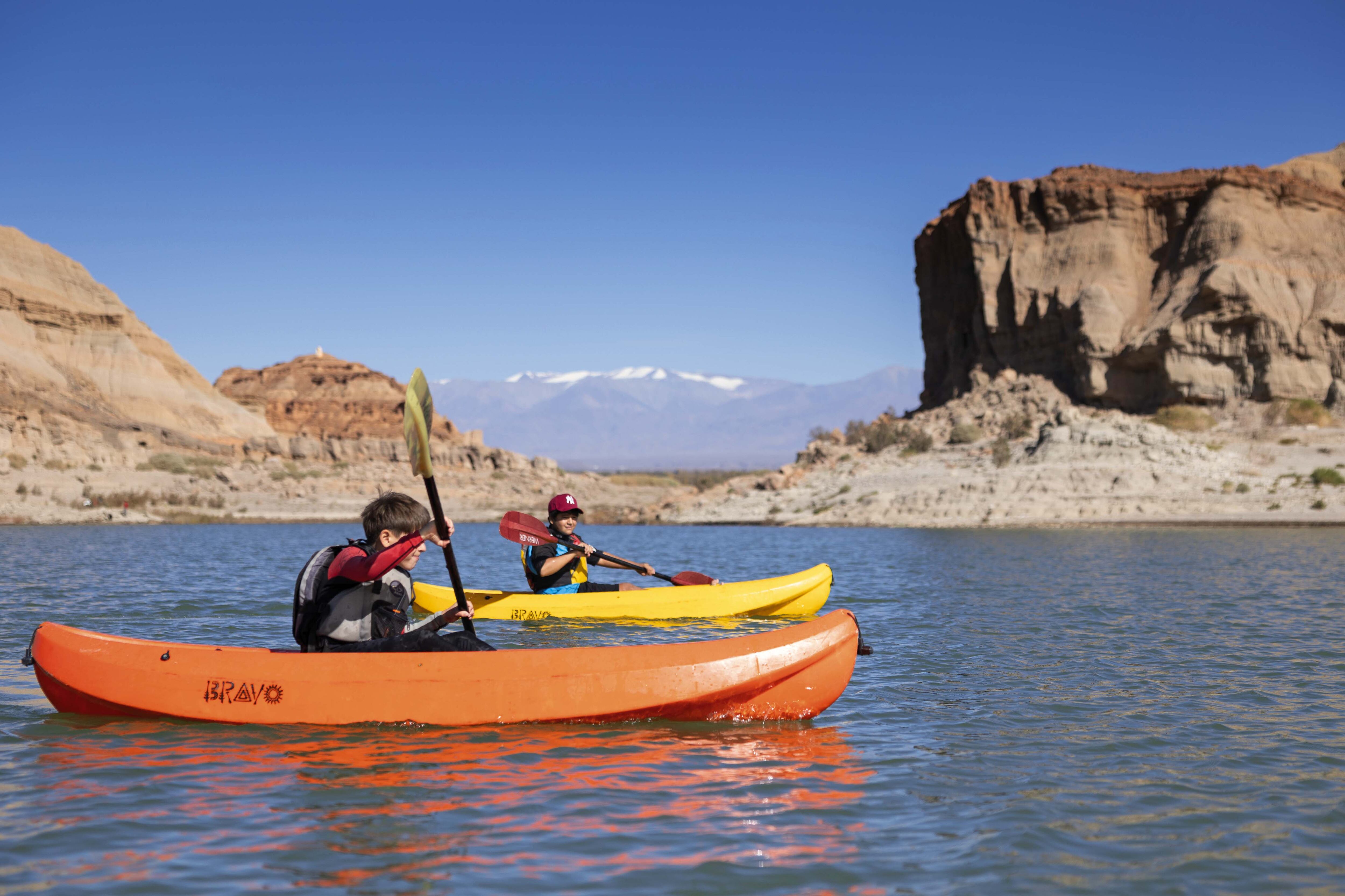 Kayak en el embalse de Rodeo