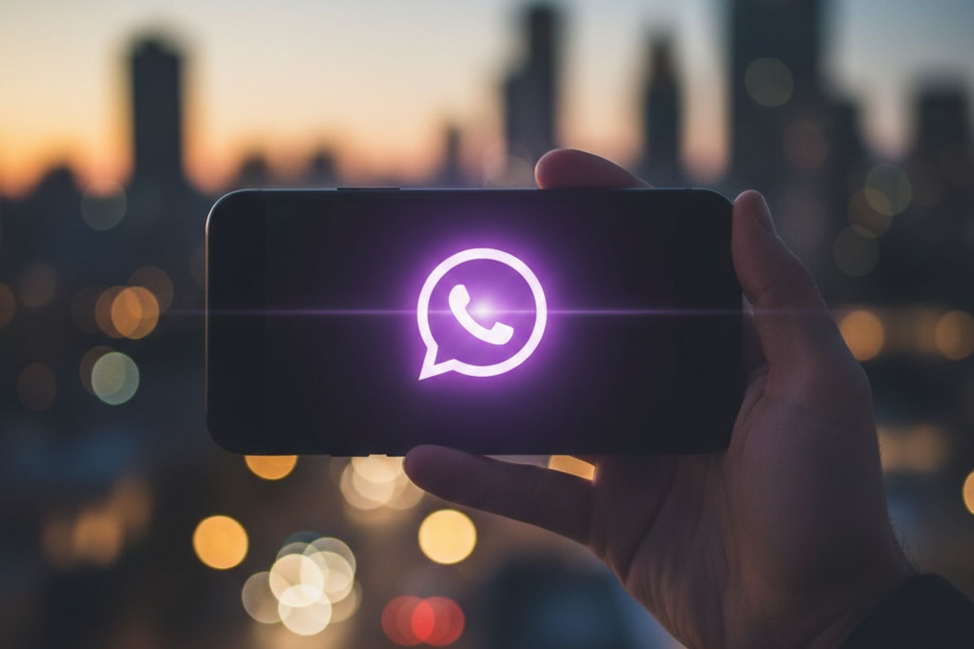Cómo activar el “modo corazón violeta” de WhatsApp
