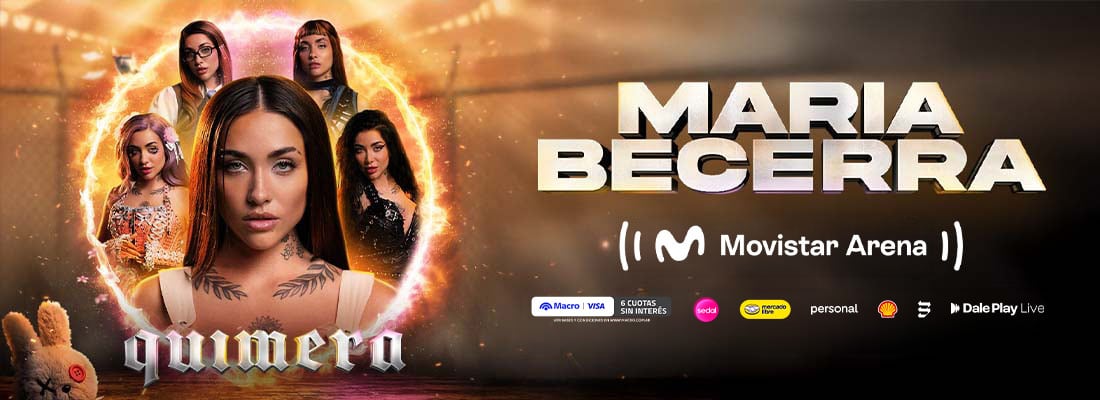 Llega la residencia de María Becerra en el Movistar Arena