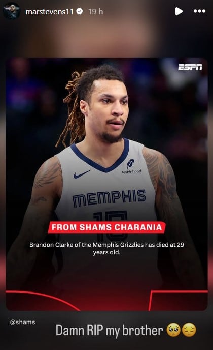 Los mensajes de los compañeros de Brandon Clarke