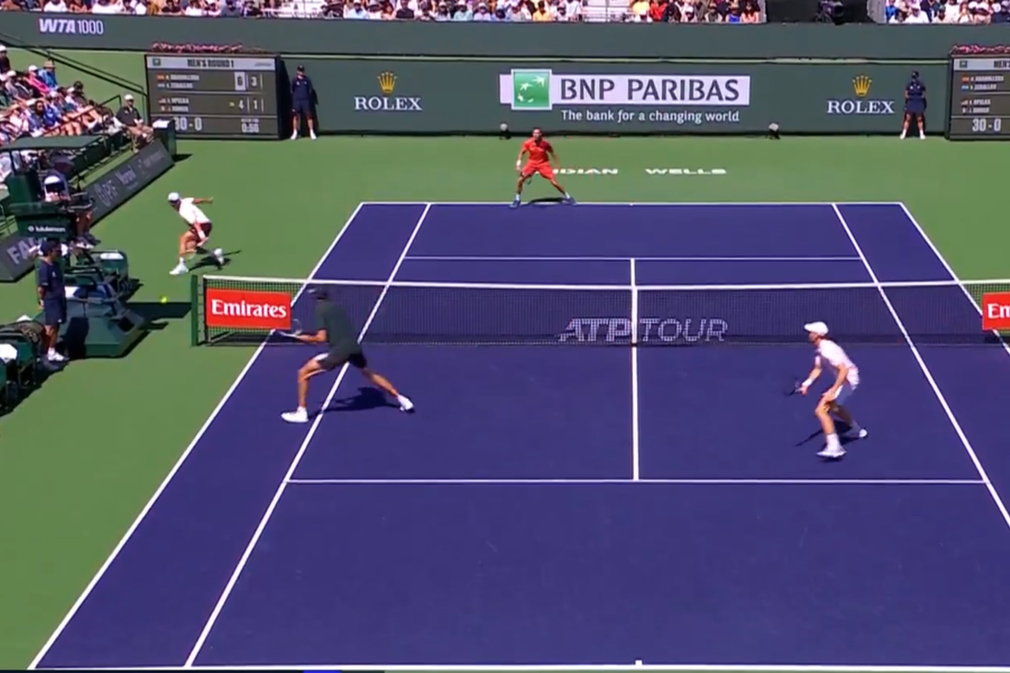 El punto de lujo y la victoria de Horacio Zeballos en Indian Wells, nada menos que contra Jannik Sinner