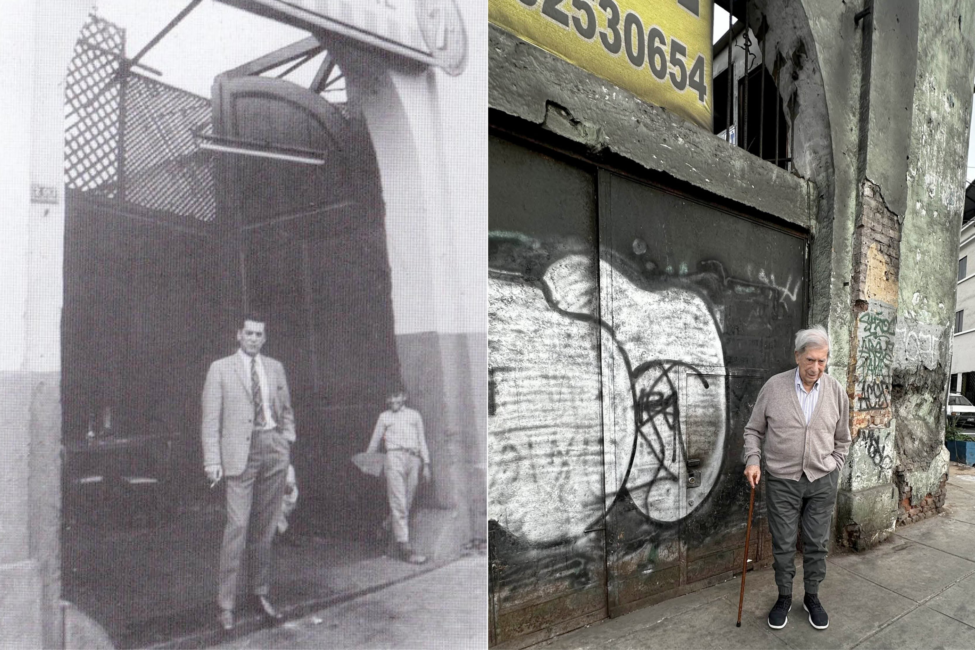 Antes y después, el escritor en la puerta de La Catedral, que inmortalizó en su novela más famosa