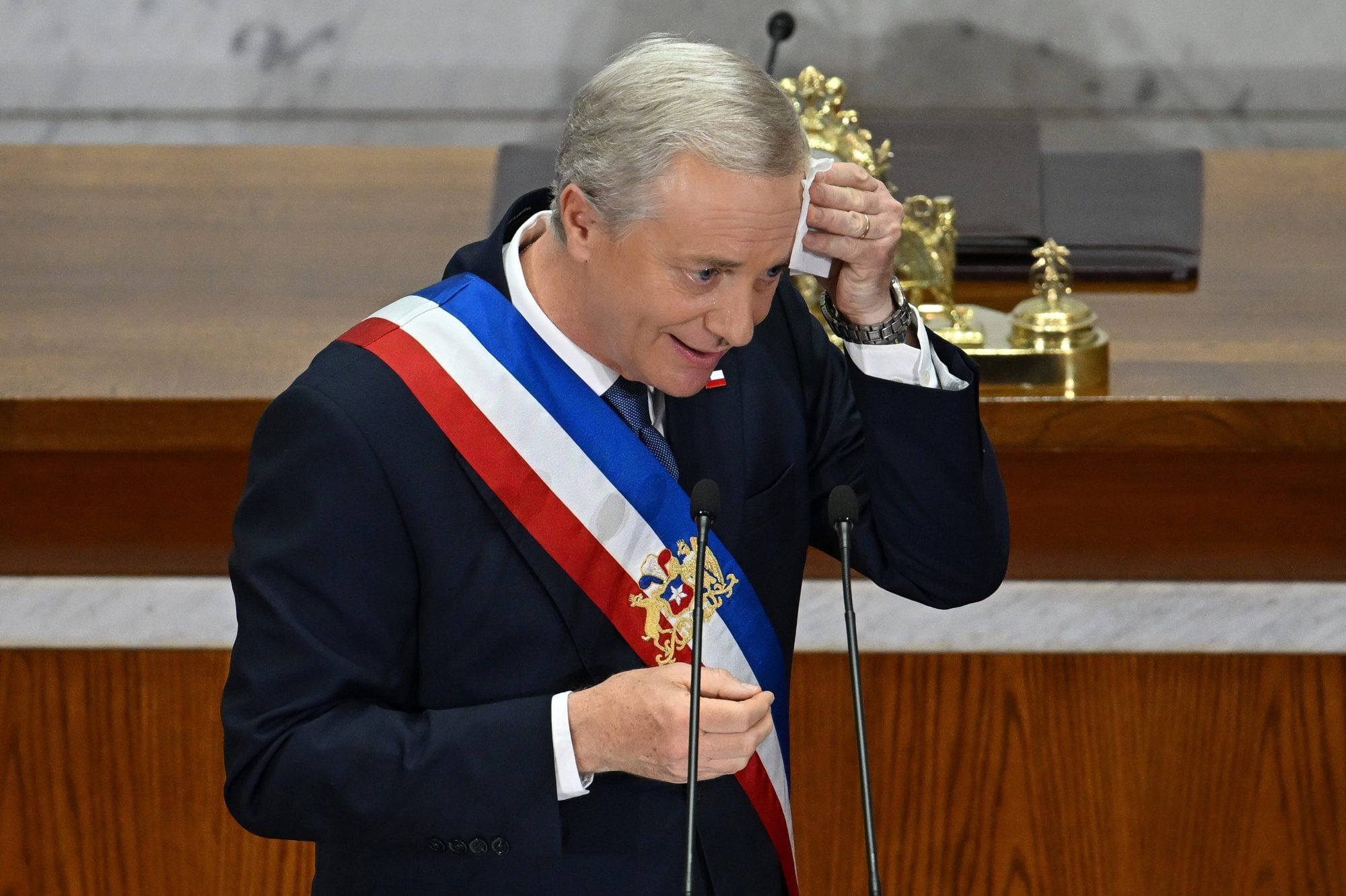 José Antonio Kast, durante la presentación de su cuenta pública en el Congreso Nacional de Chile, en Valparaíso, Chile, el 1 de junio de 2026
