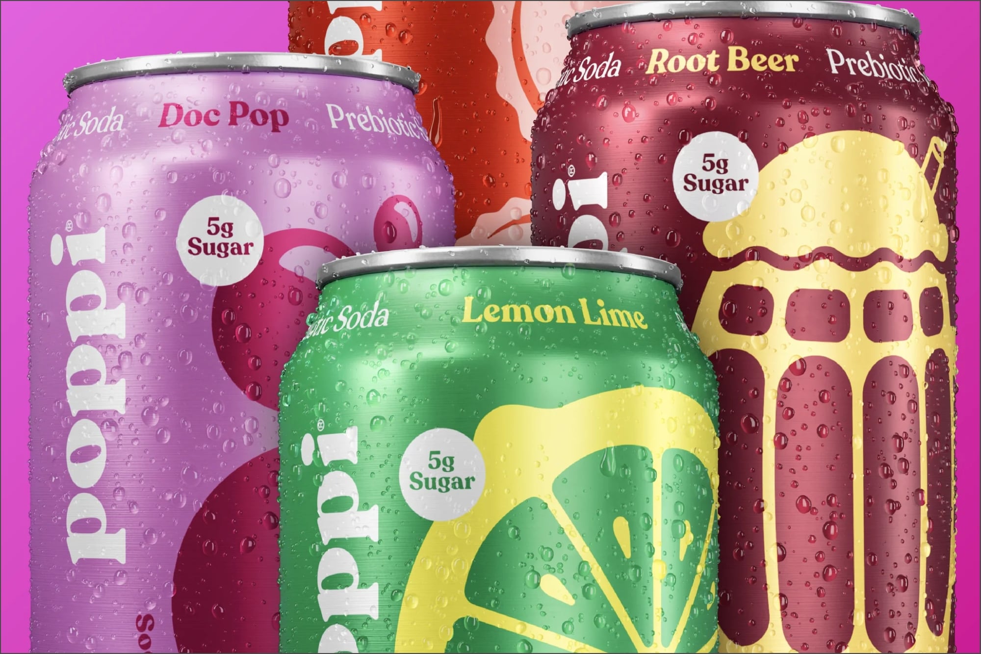 Poppi está disponible en todas las principales tiendas minoristas de EE.UU. y hace envíos a todo el país