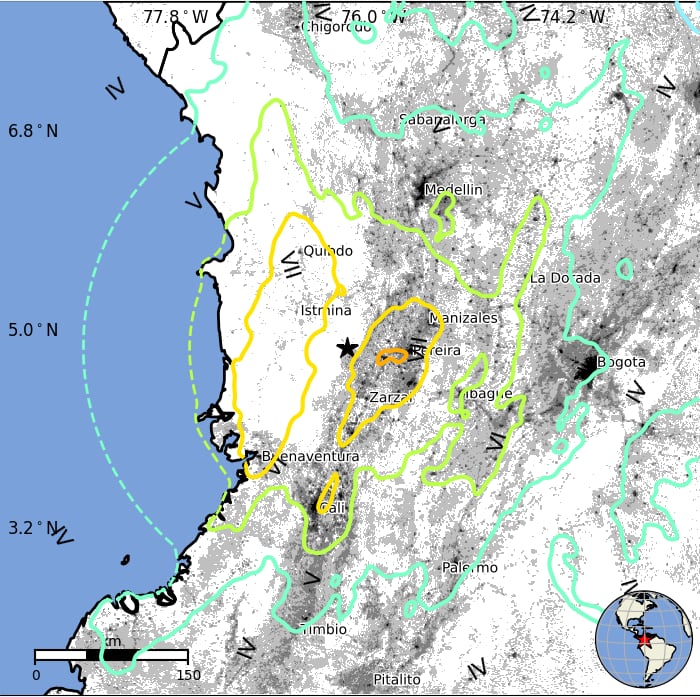 Las autoridades estadounidenses dieron información sobre la situación en Colombia tras el terremoto