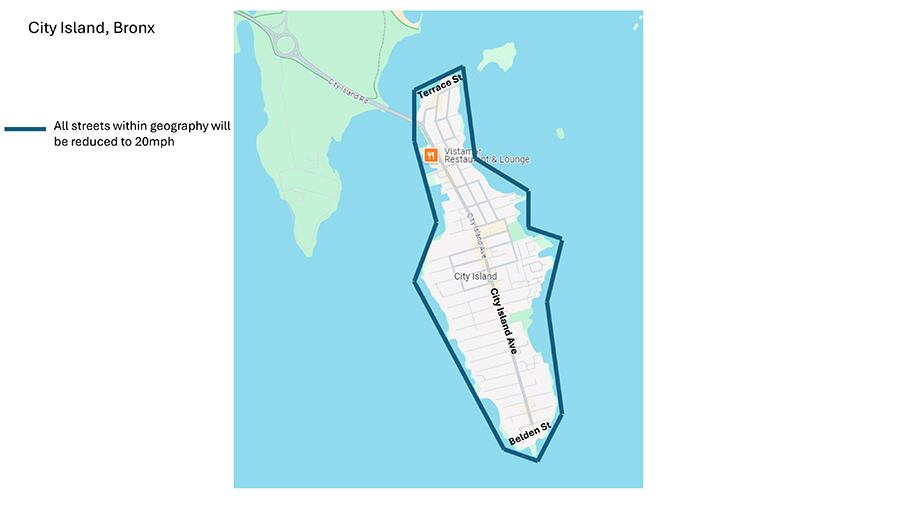 La totalidad de City Island en el Bronx ha sido designada como una