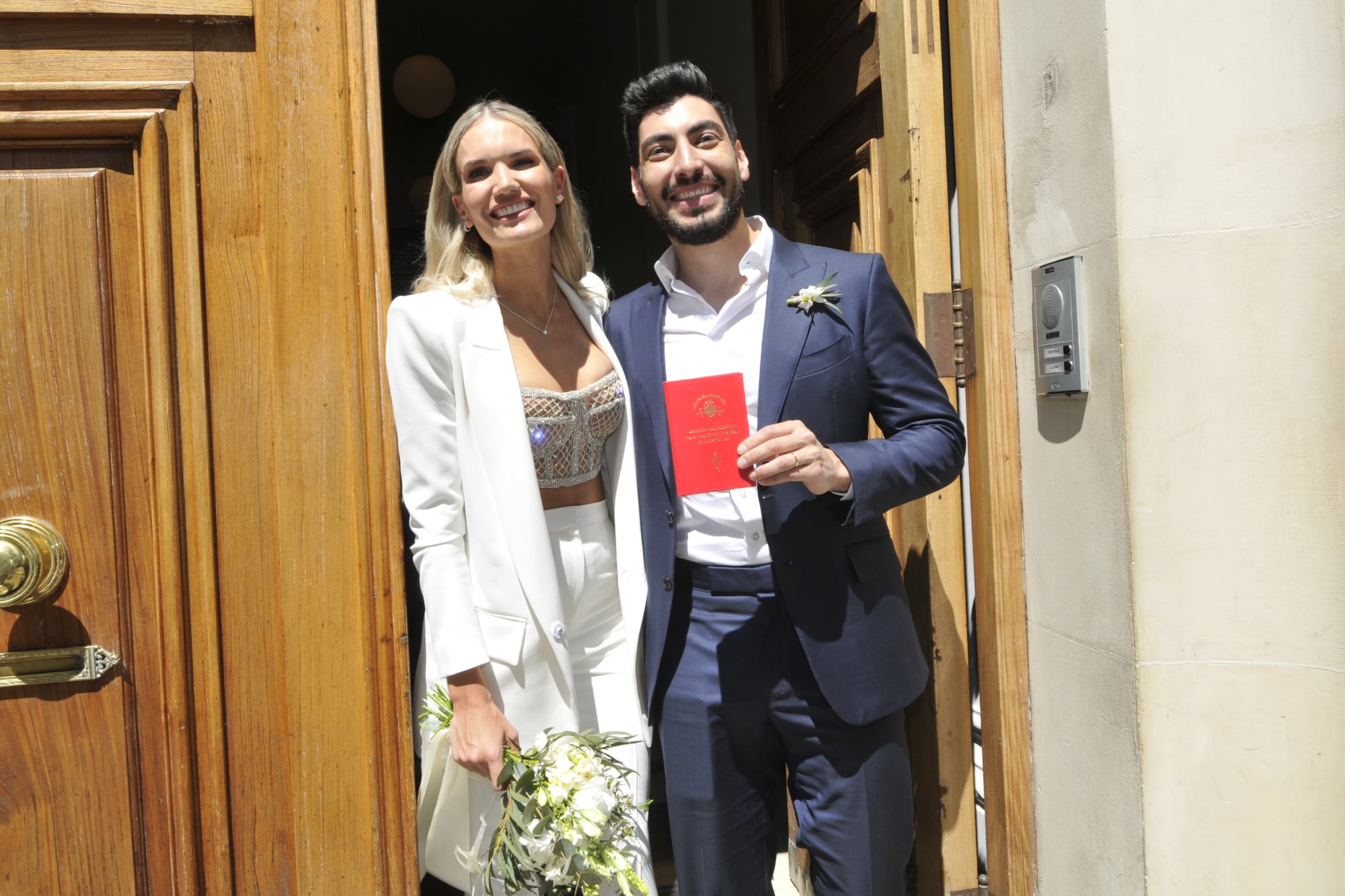 El sindicalista Facundo Moyano y la modelo Eva Bargiela se casaron en el registro civil de la calle Uruguay, en 2021; tres años después se separaron