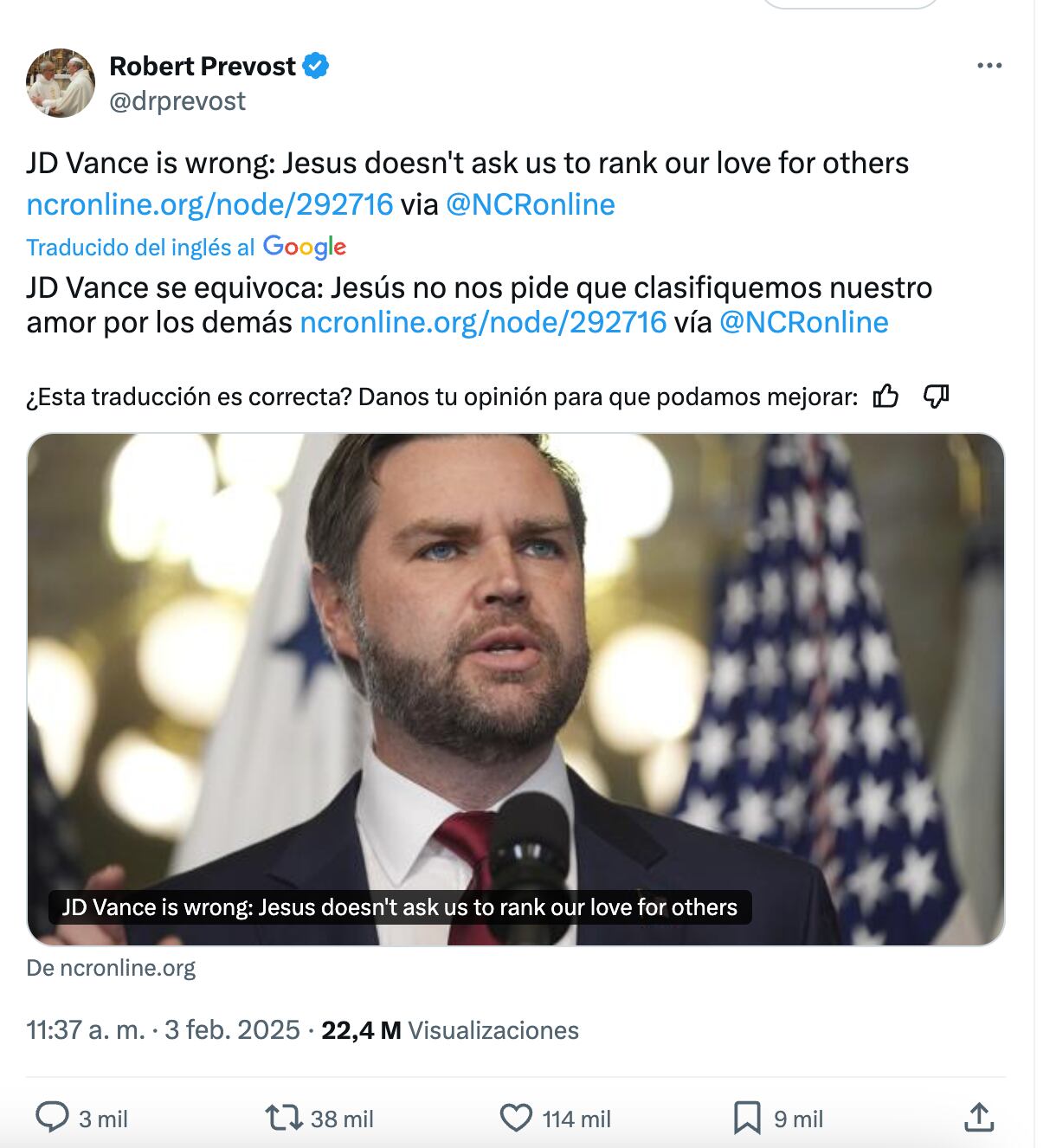 Los mensajes políticos del papa contra las políticas migrantes que se han viralizado