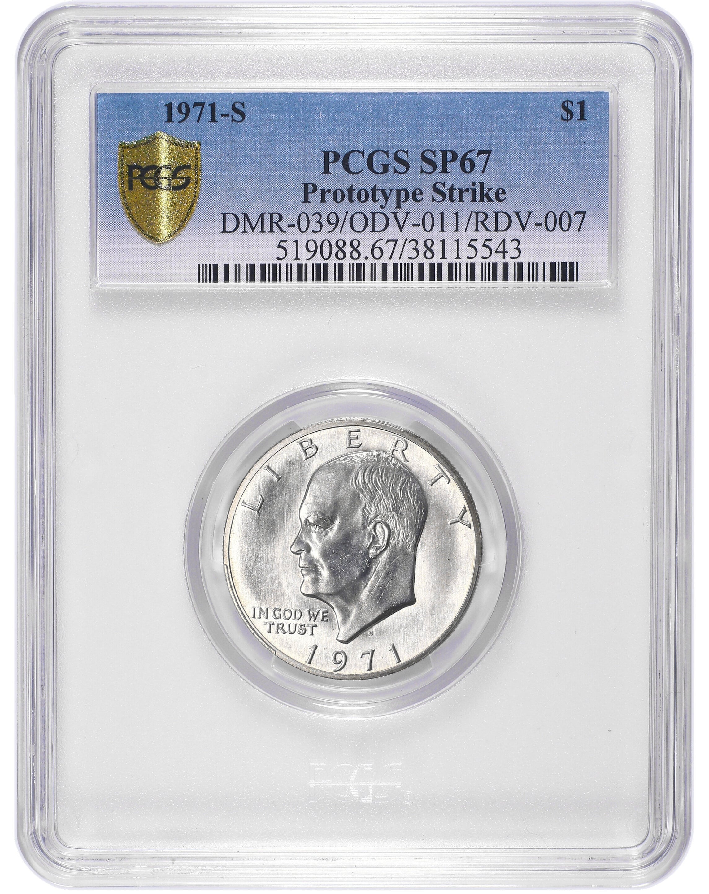 El ejemplar fue calificado como SP67 debido a su excelente estado de conservación