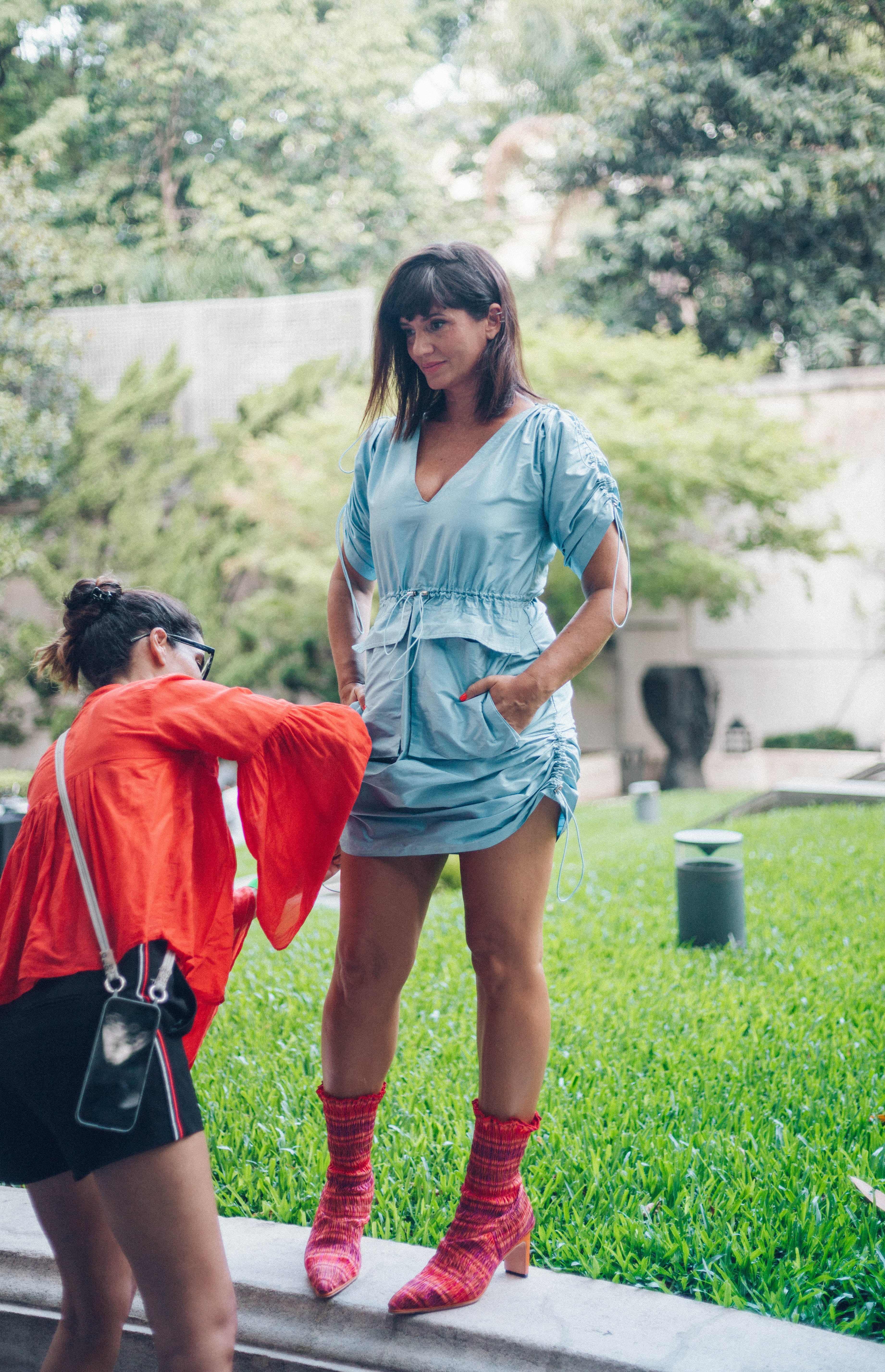 Un momento del detrás de escena