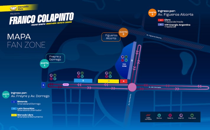 Se debe tener en cuenta los ingresos al Fan Zone