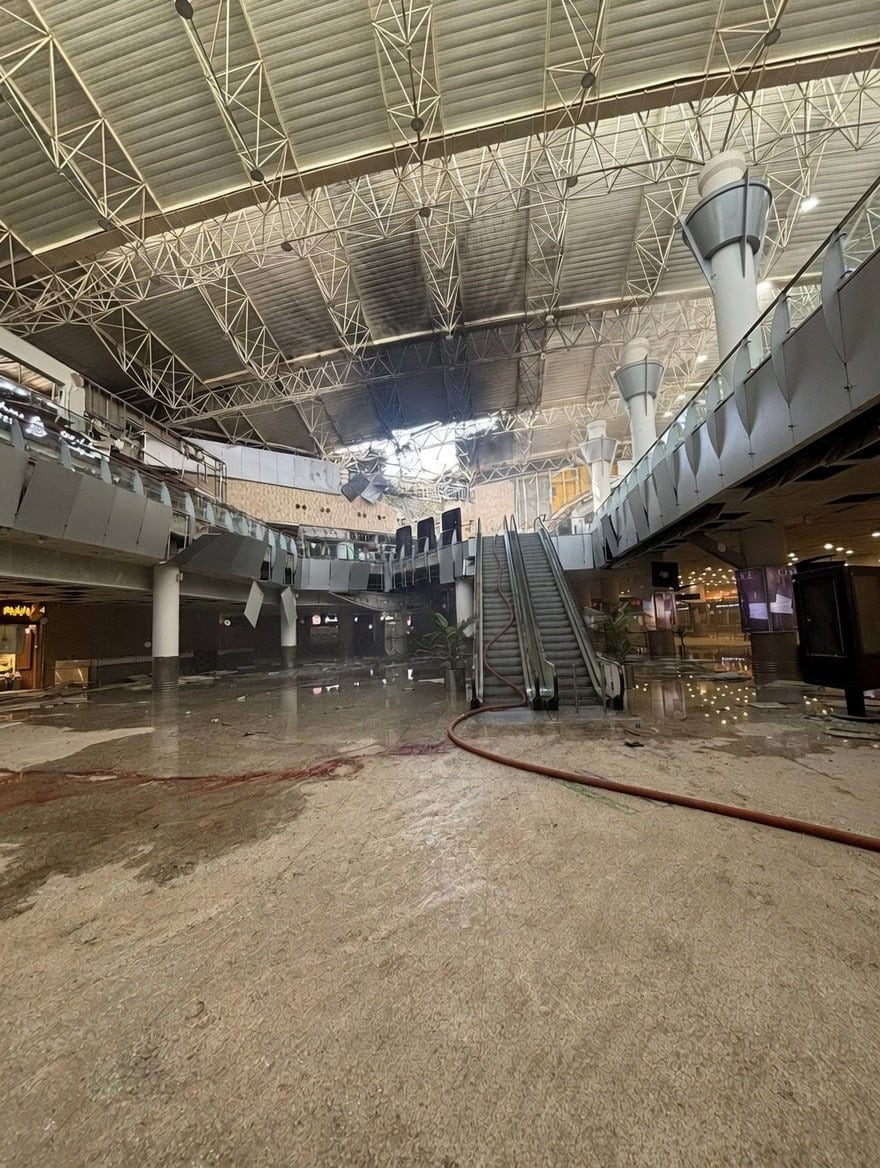 El Aeropuerto Internacional de Kuwait tras el ataque. Fuente: X
