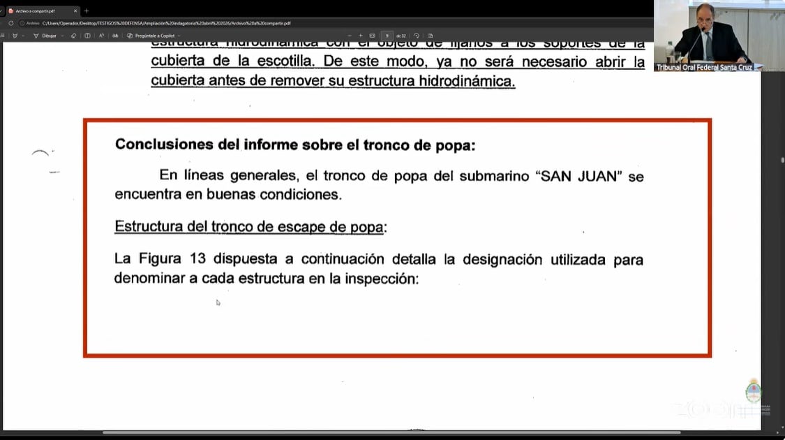 Ampliación de la declaración indagatoria de Villamide, Río Gallegos, Santa Cruz.