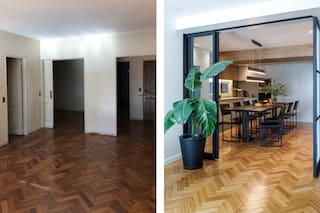 Cambiaron la orientación de los ambientes para integrarlos y llevar la luz del balcón a la cocina