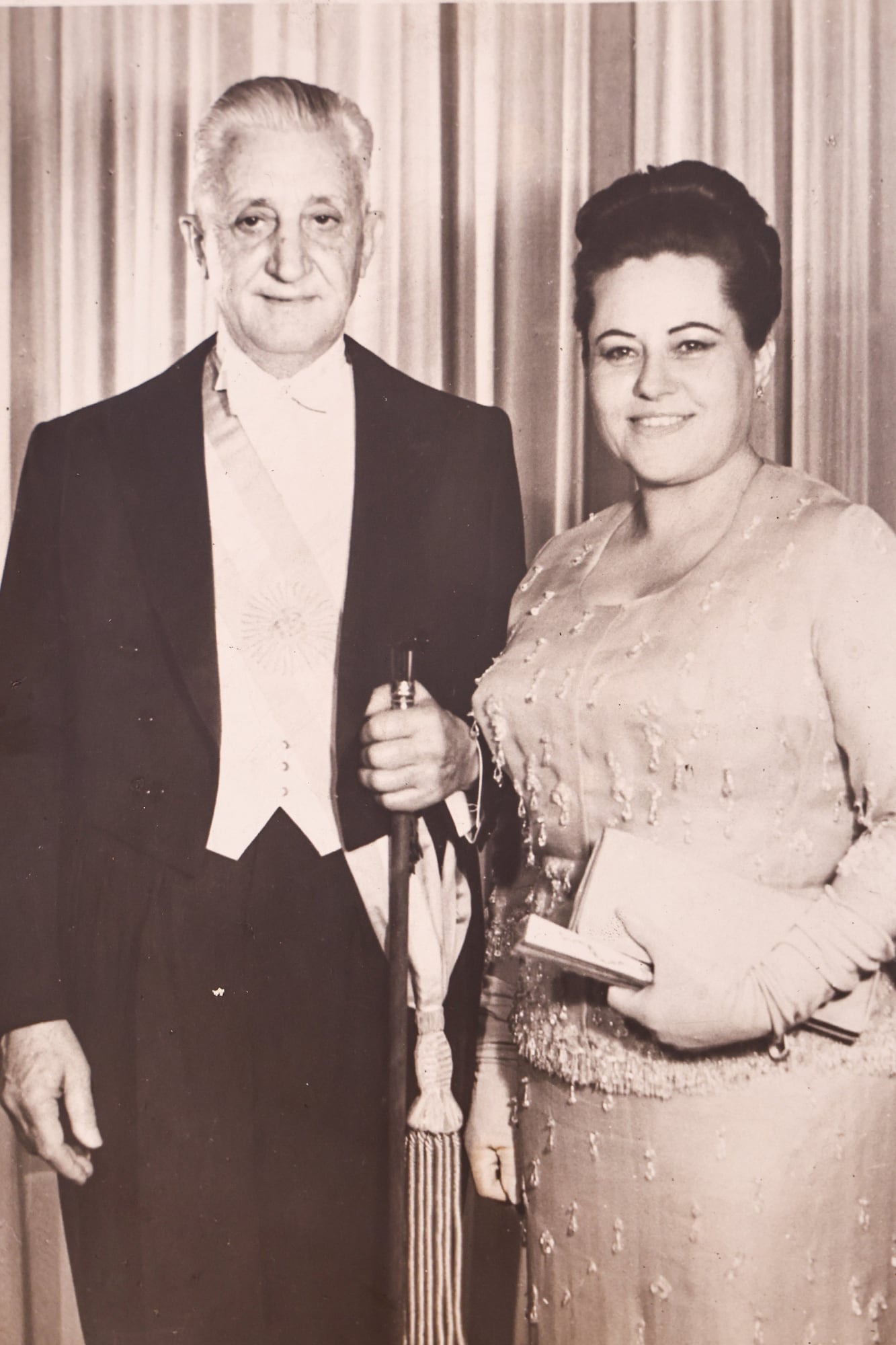 Arturo Illia y su esposa, Silvia Martorell