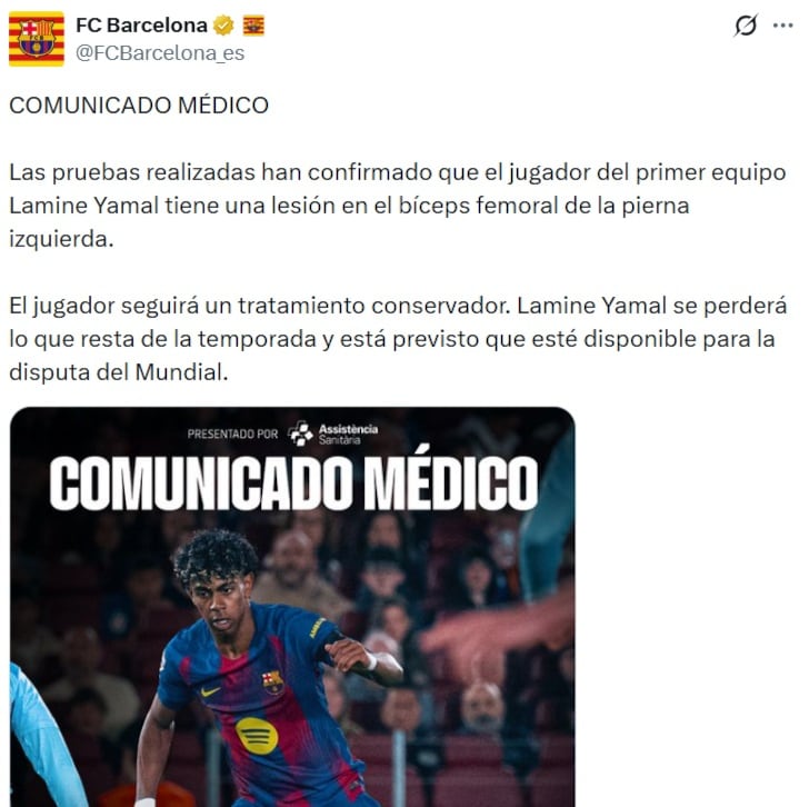 El comunicado del Barcelona