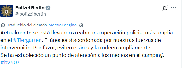 Un vehículo atropelló a una multitud durante la celebración por el Día del Orgullo en Berlín 5 El mensaje de la Policía de Berlín