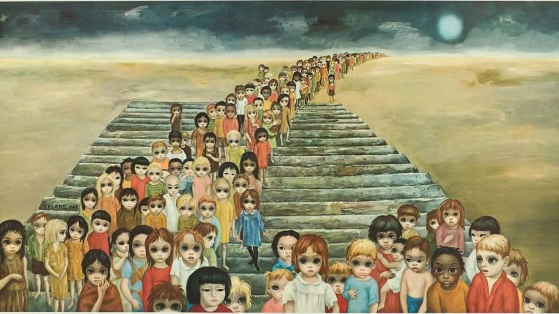 Keane, conocida por sus pinturas de niños con grandes ojos tristes, tuvo que demostrar ante los tribunales que ella era la autora de las obras, no su marido.