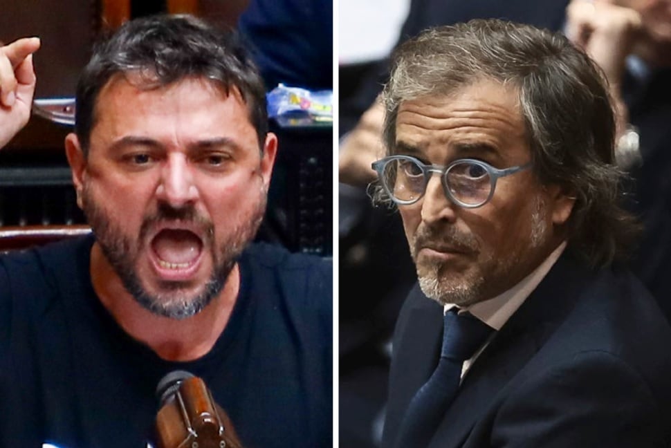 Los diputados nacionales Juan Grabois (Unión por la Patria) y Bertie Benegas Lynch (La Libertad Avanza)