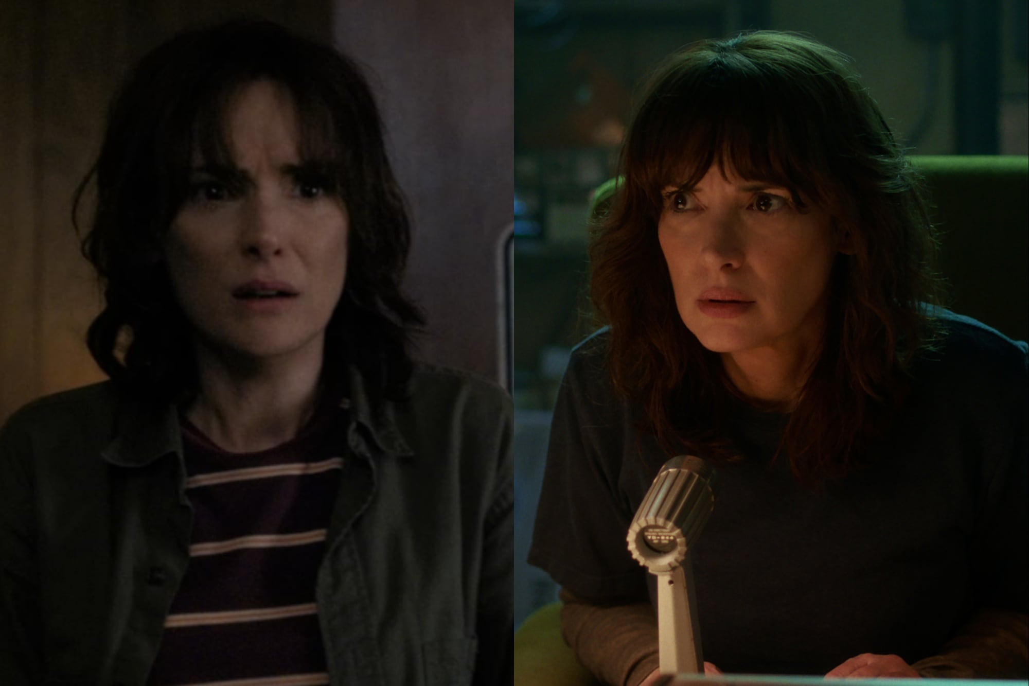 Winona Ryder en la primera y la quinta temporada de Stranger Things (Foto: Netflix)