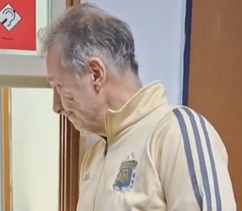 Ariel De Vicentis, ayer, en los tribunales de Comodoro Py