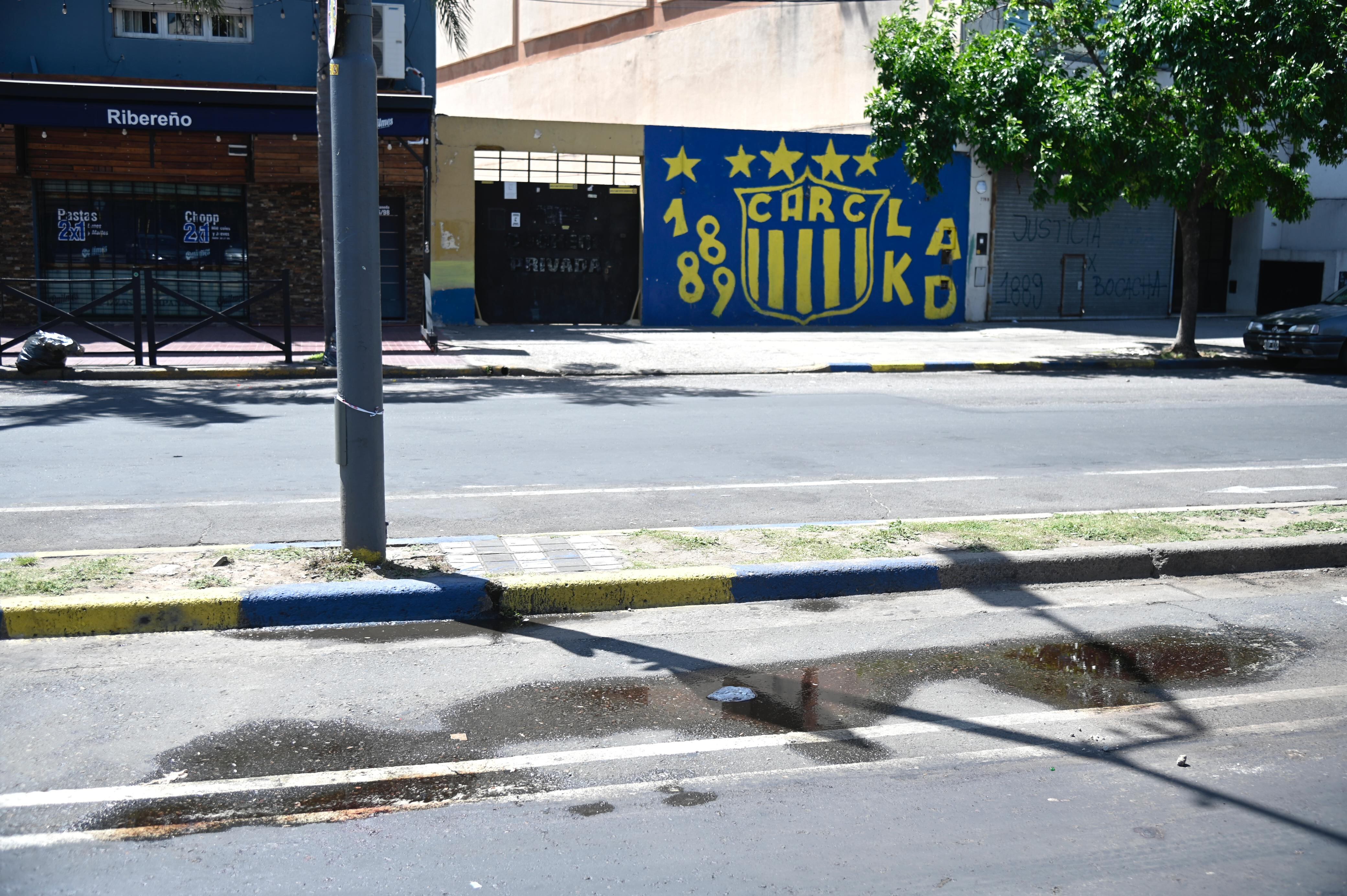Lugar donde el sábado a la noche asesinaron al Pillín Bracamonte, líder de la barra de Central