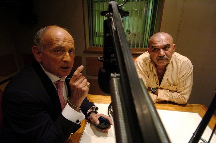En la radio, junto a Rolando Hanglin