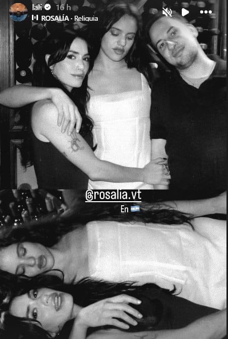 Lali Espósito publicó algunas postales junto a la Rosalía
