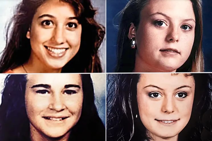 Eliza Thomas, Sarah Harbison, Amy Ayers y Jennifer Harbison, víctimas de los asesinatos de la tienda de yogur (Web/People)