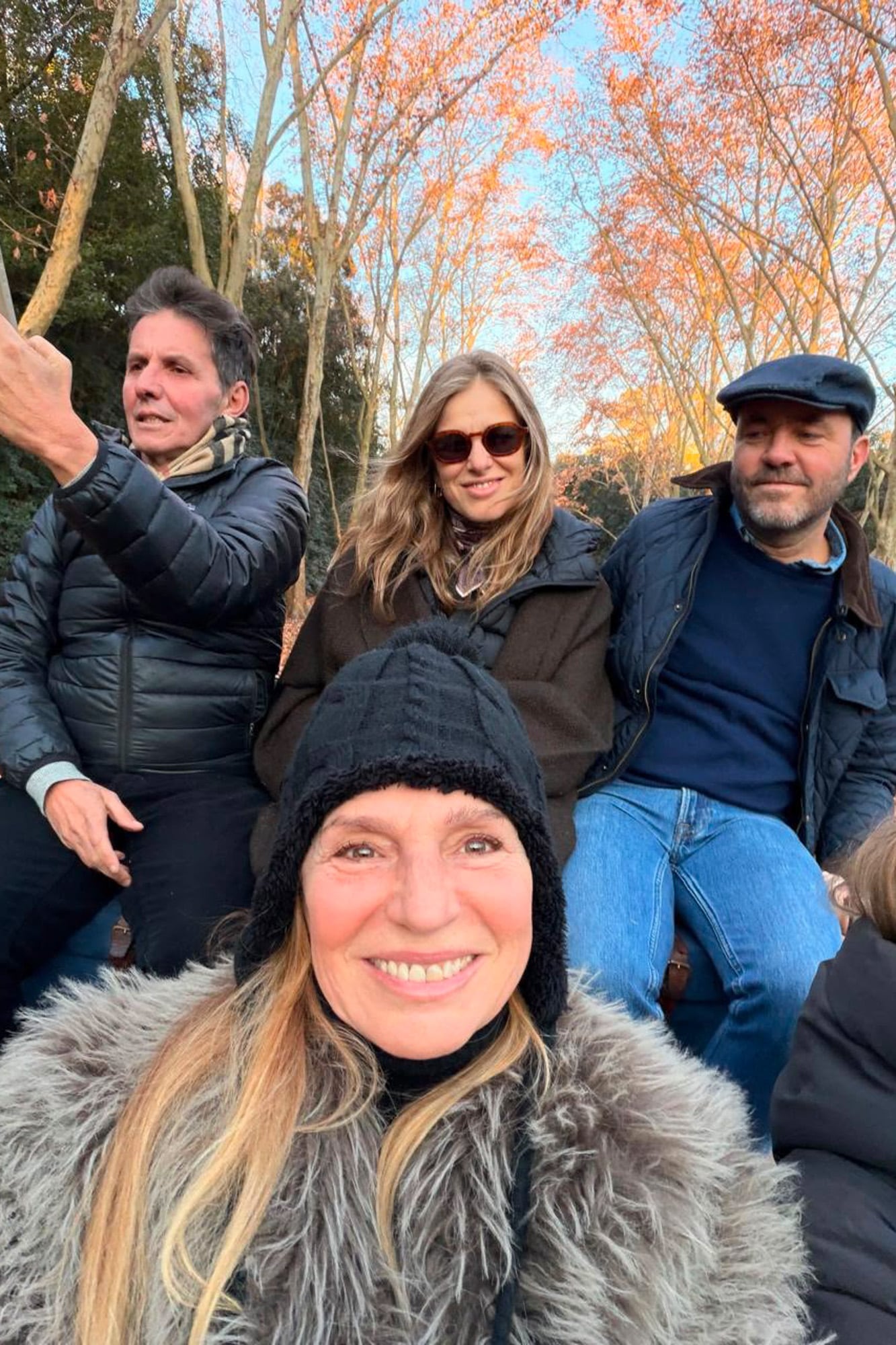 Gerard Confalonieri, Josefina Roca, Matias Martins y Ginette Reynal, sobrina de la cumpleañera