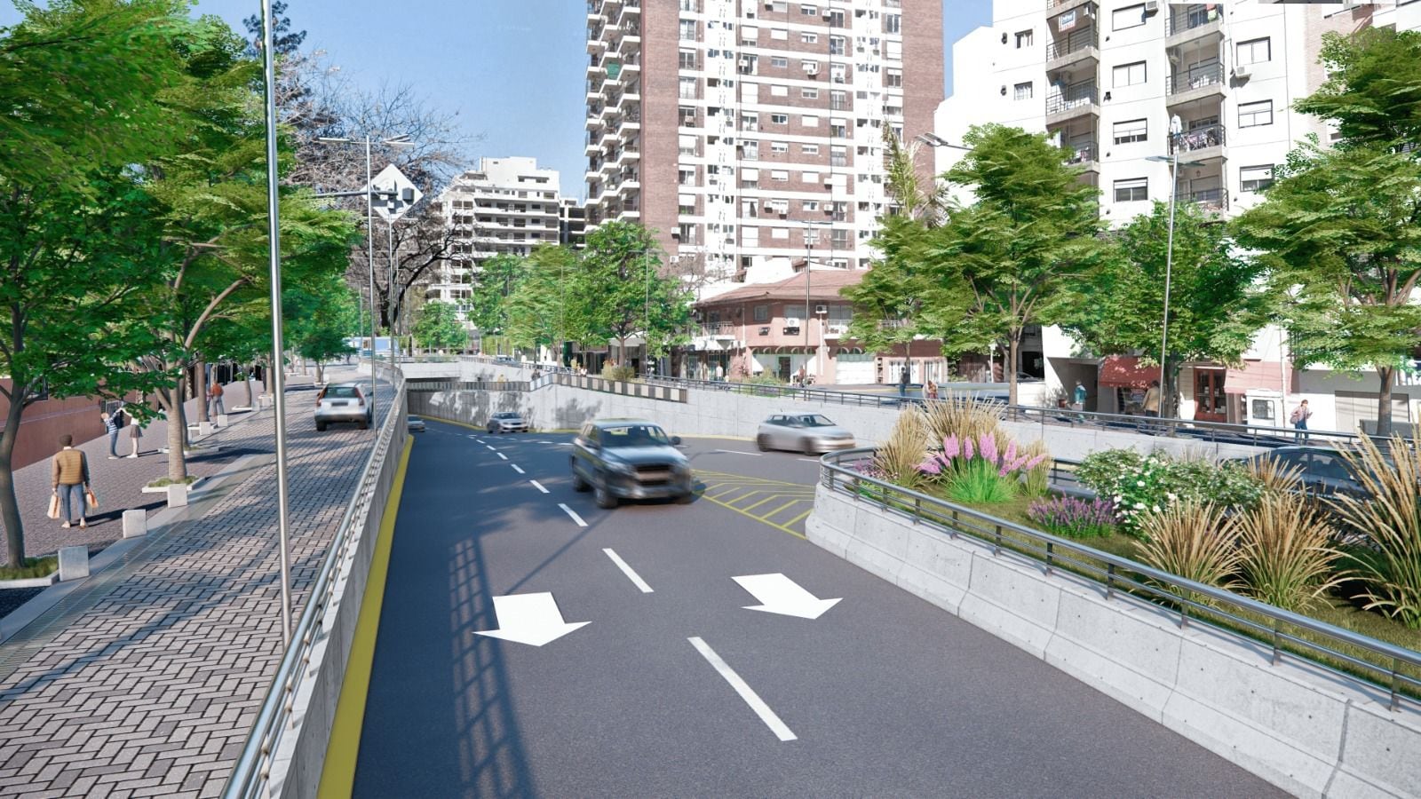 Así es la nueva obra con túnel, rampa y pasarela que agiliza el tráfico y beneficia a 30.000 vecinos del norte de CABA