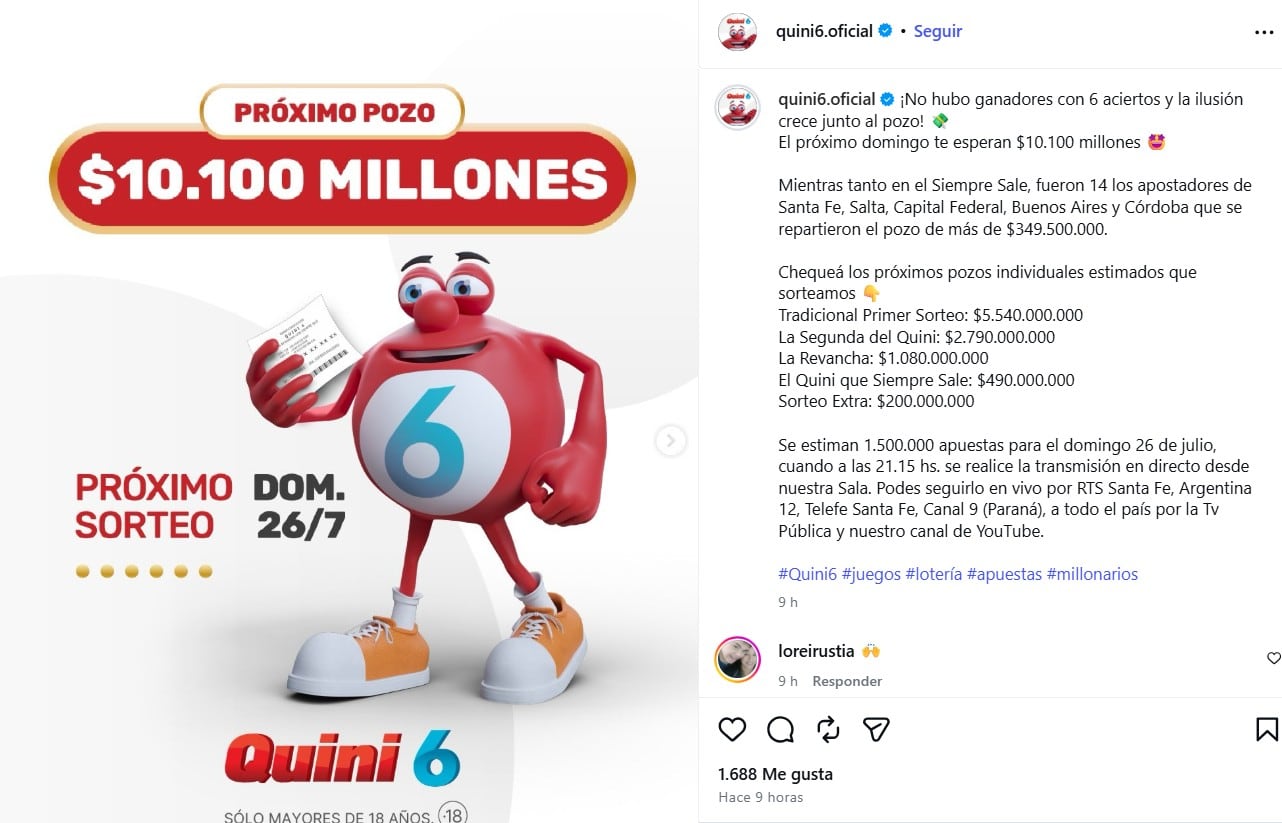 El pozo vacante del Quini 6