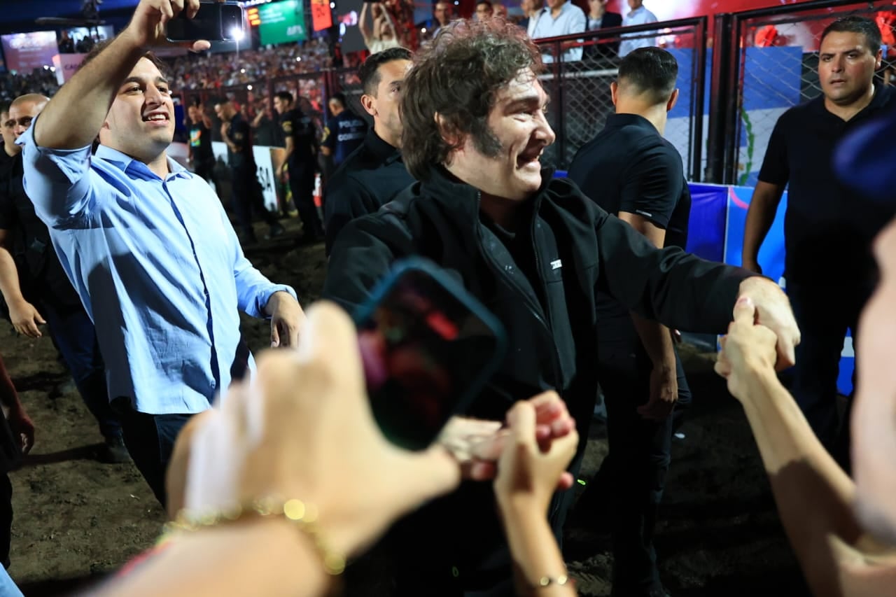 El presidente Javier Milei en el Festival de Jesús María