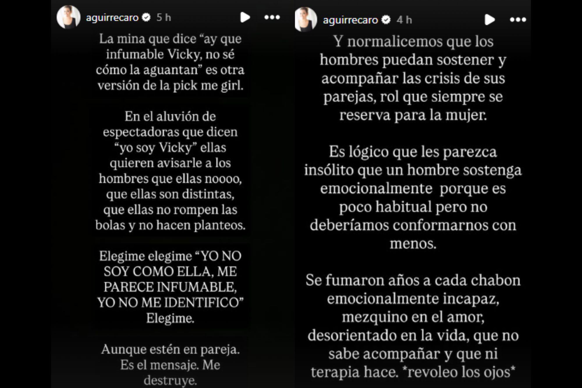 Carolina Aguirre fue muy dura con la audiencia de Envidiosa