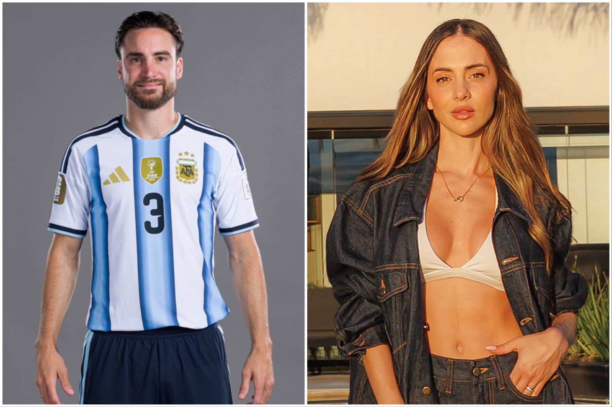 Nicolás Tagliafico y Caro Calvagni