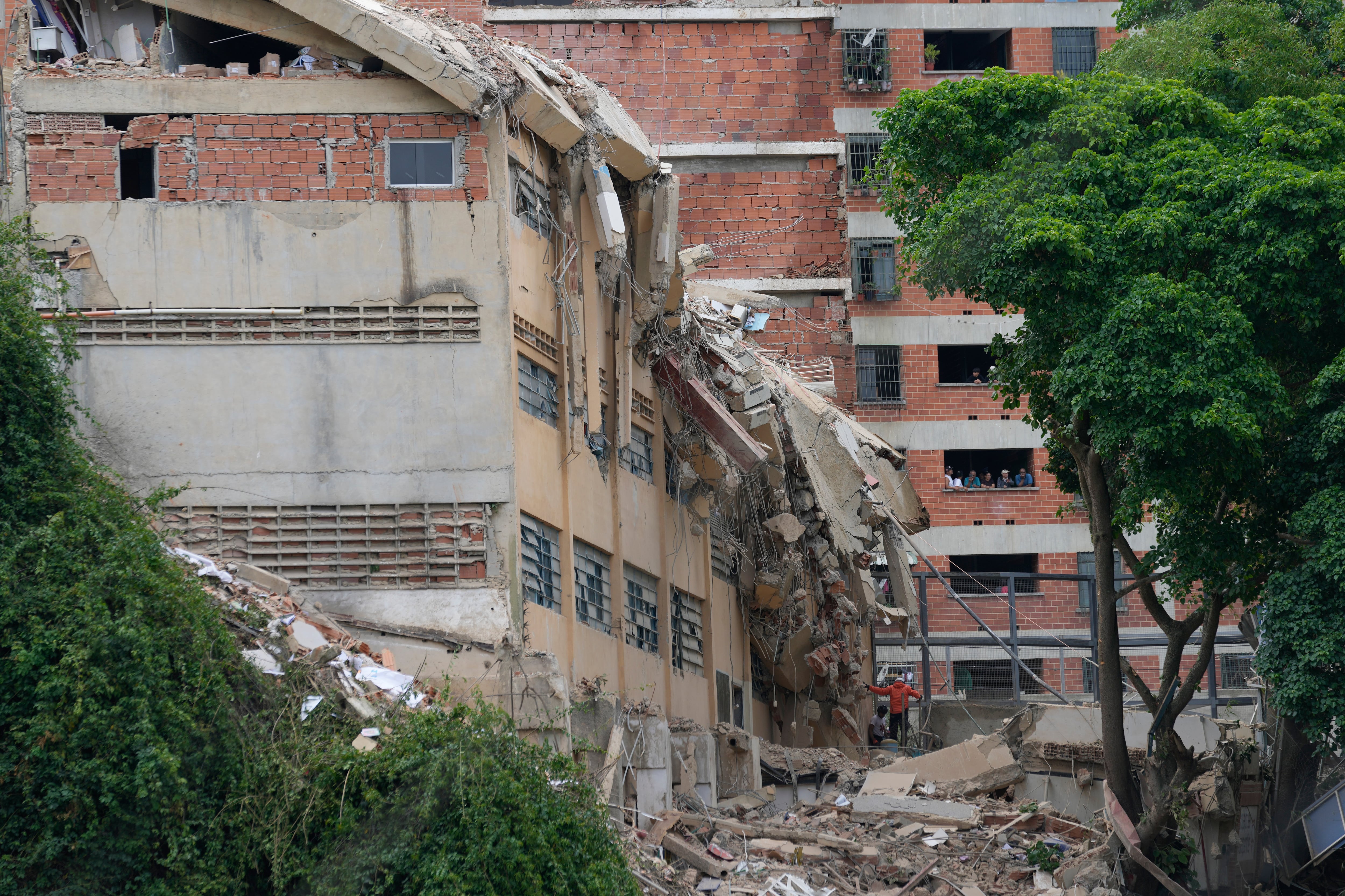 Los edificios en ruinas en Venezuela