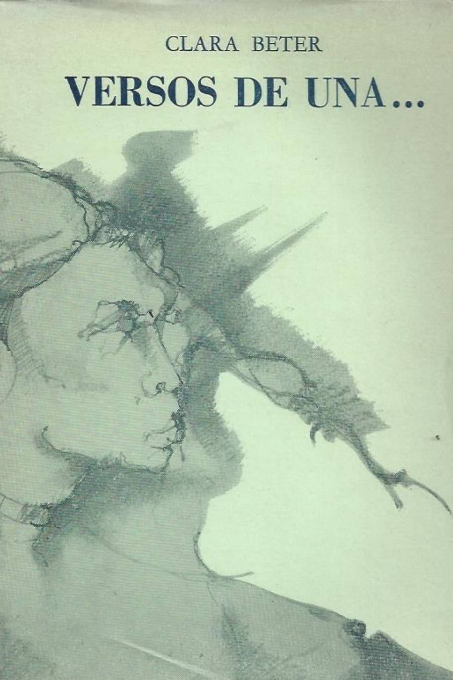 Portada del libro de Clara Beter, Versos de una... , que en realidad es obra de César Tiempo