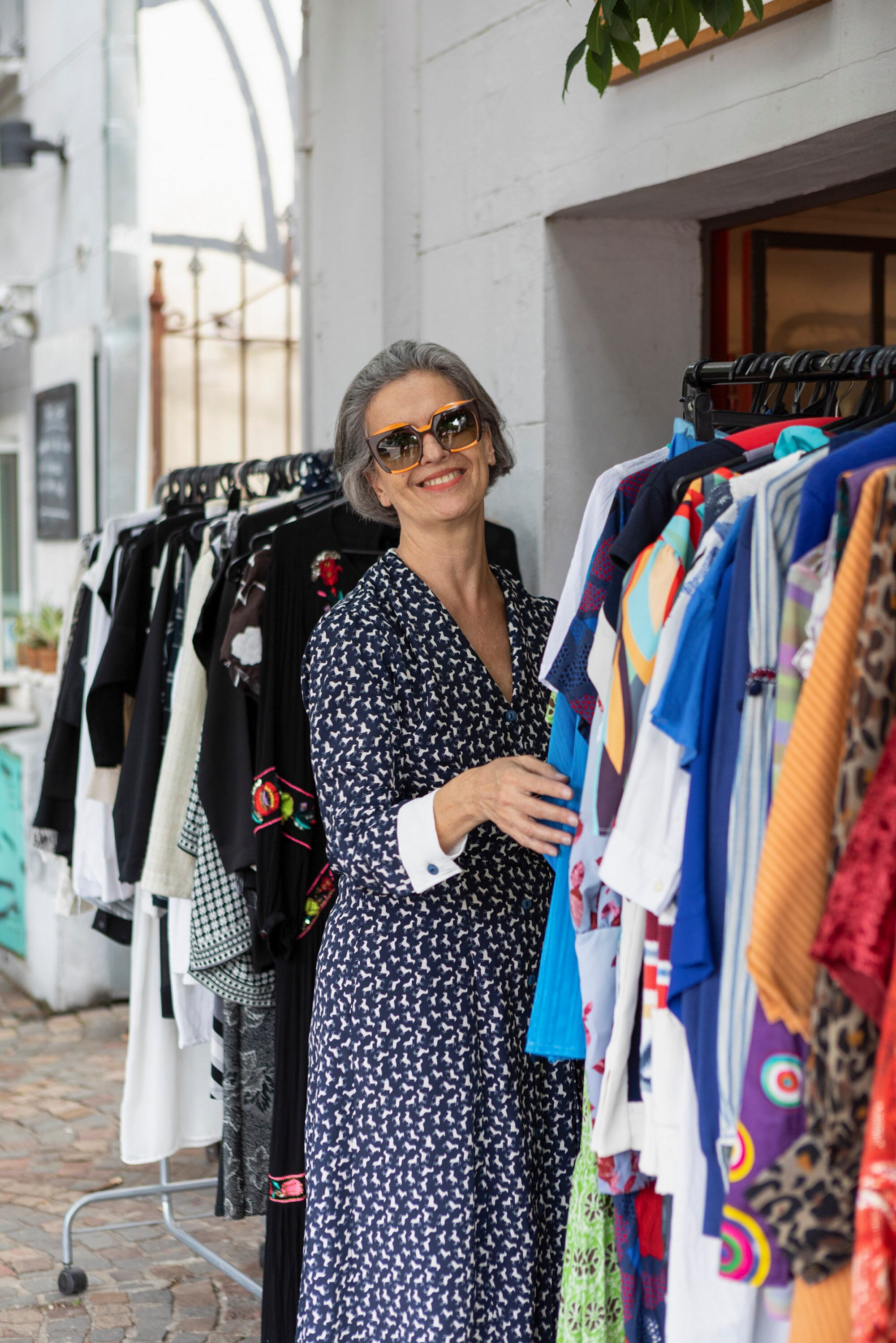 Ana Markarian en su tienda del pasaje Sáenz Peña.