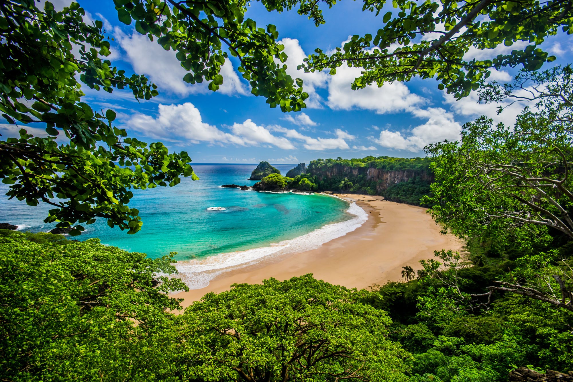 Las playas de Fernando de Noronha, Brasil, son algunas de las mejores en el país
