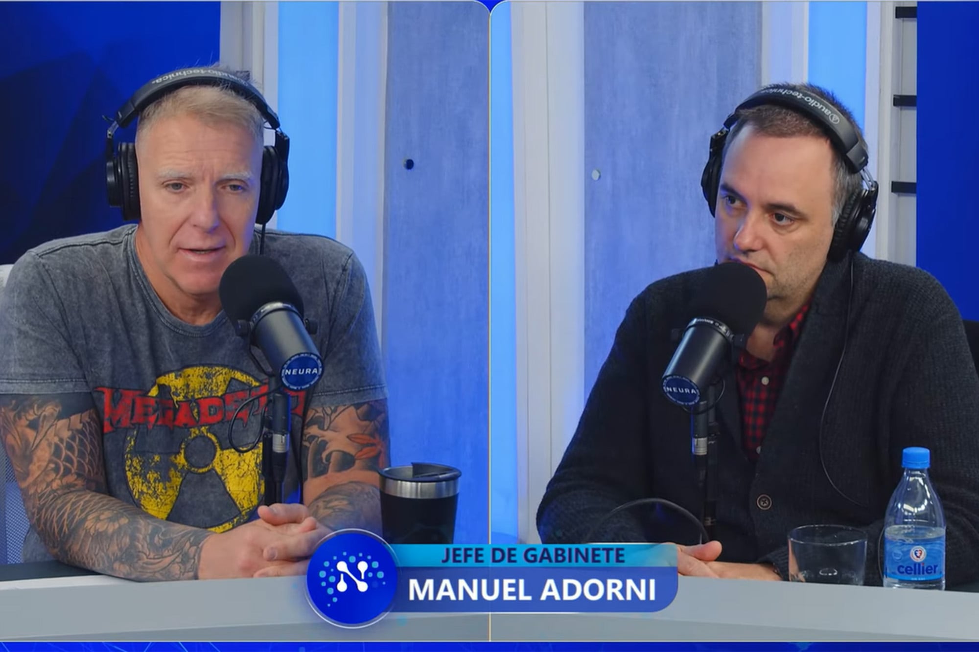 Manuel Adorni con Alejandro Fantino