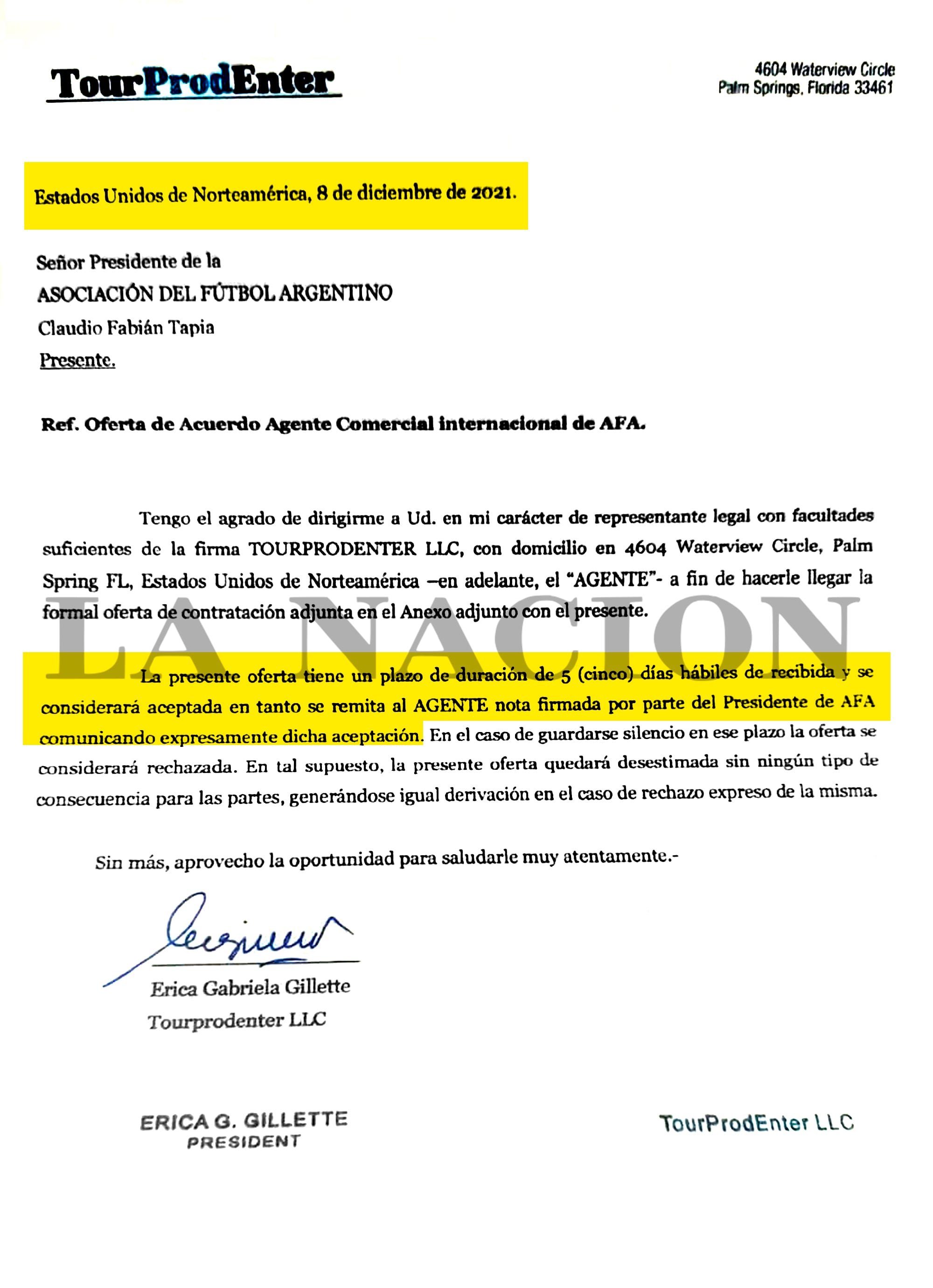 El contrato de TourProdEnter con la AFA se encontró en la sede de la calle Viamonte.