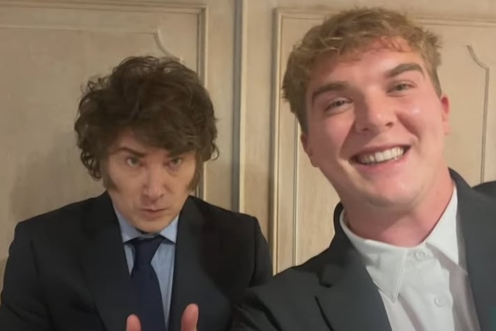 Javier Milei con Hayden Mark Davis
