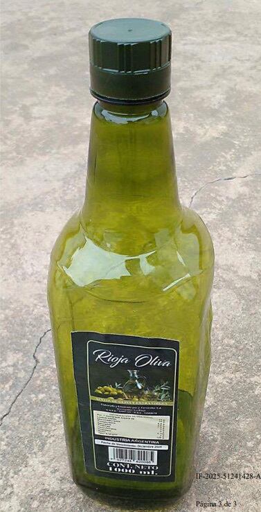 La marca de aceite Rioja Oliva prohibida por la Anmat