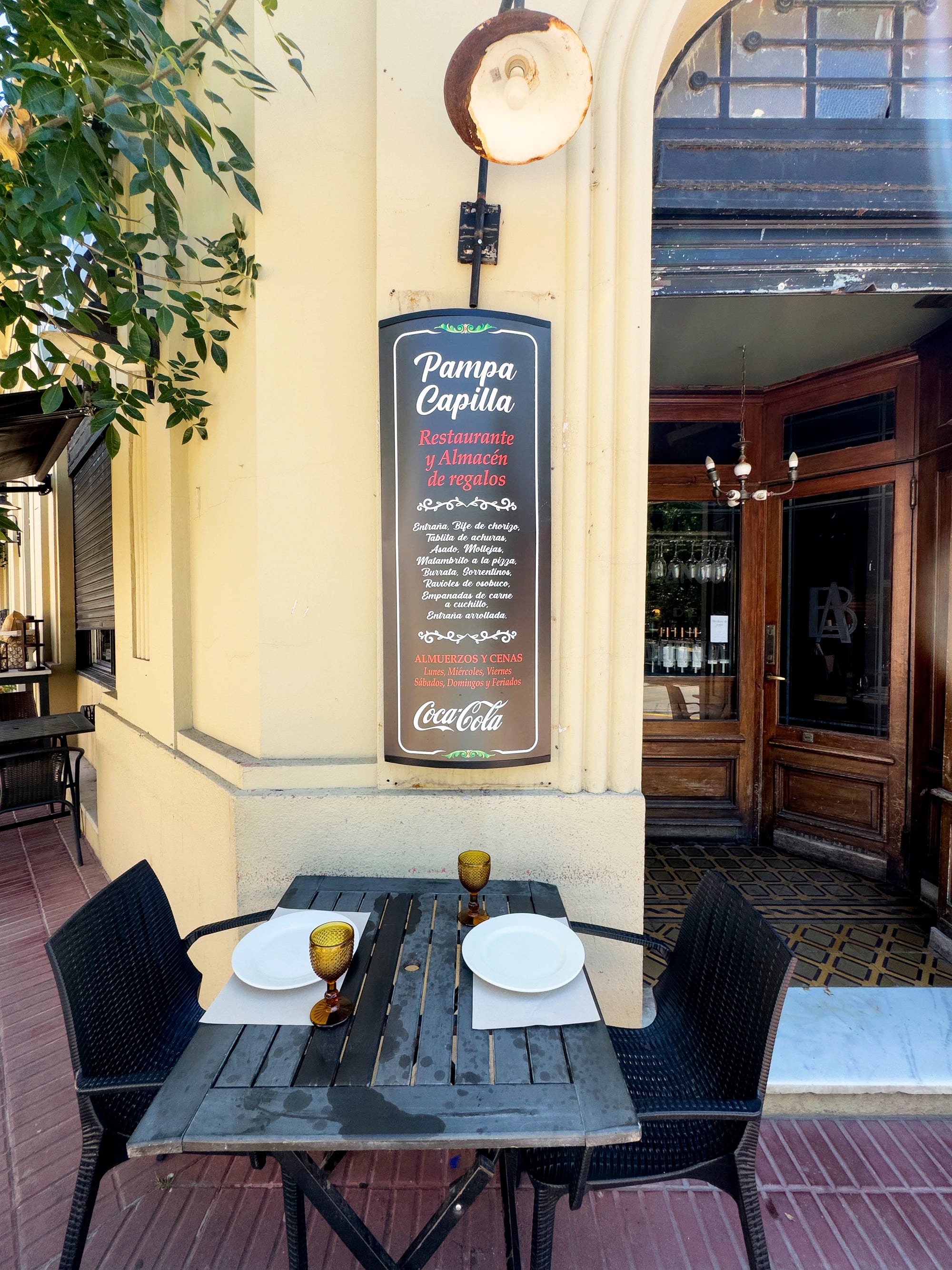 Pampa Capilla, en un antiguo banco