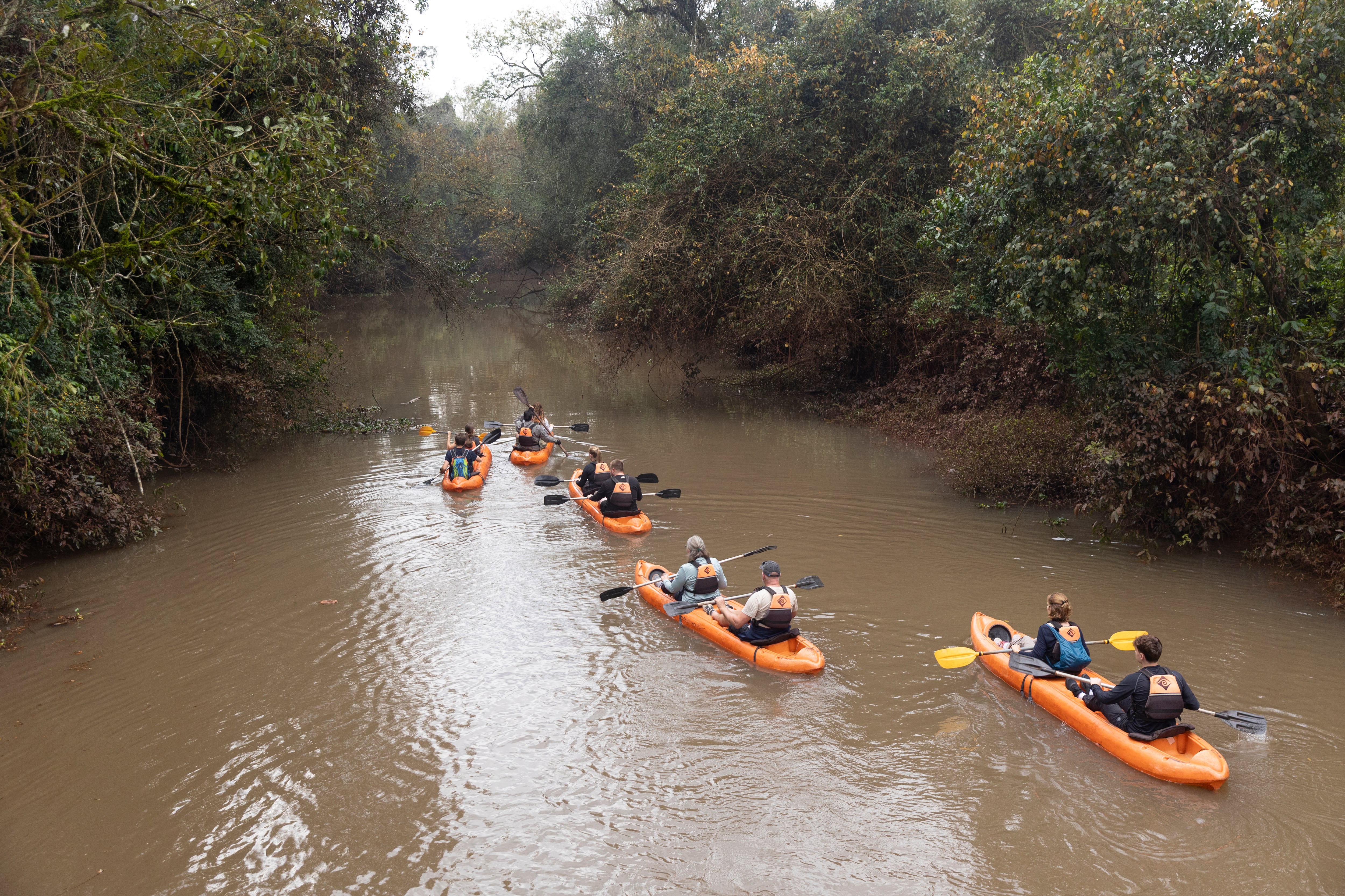 Salida en kayak por el riacho San Francisco en Yacutinga Lodge.