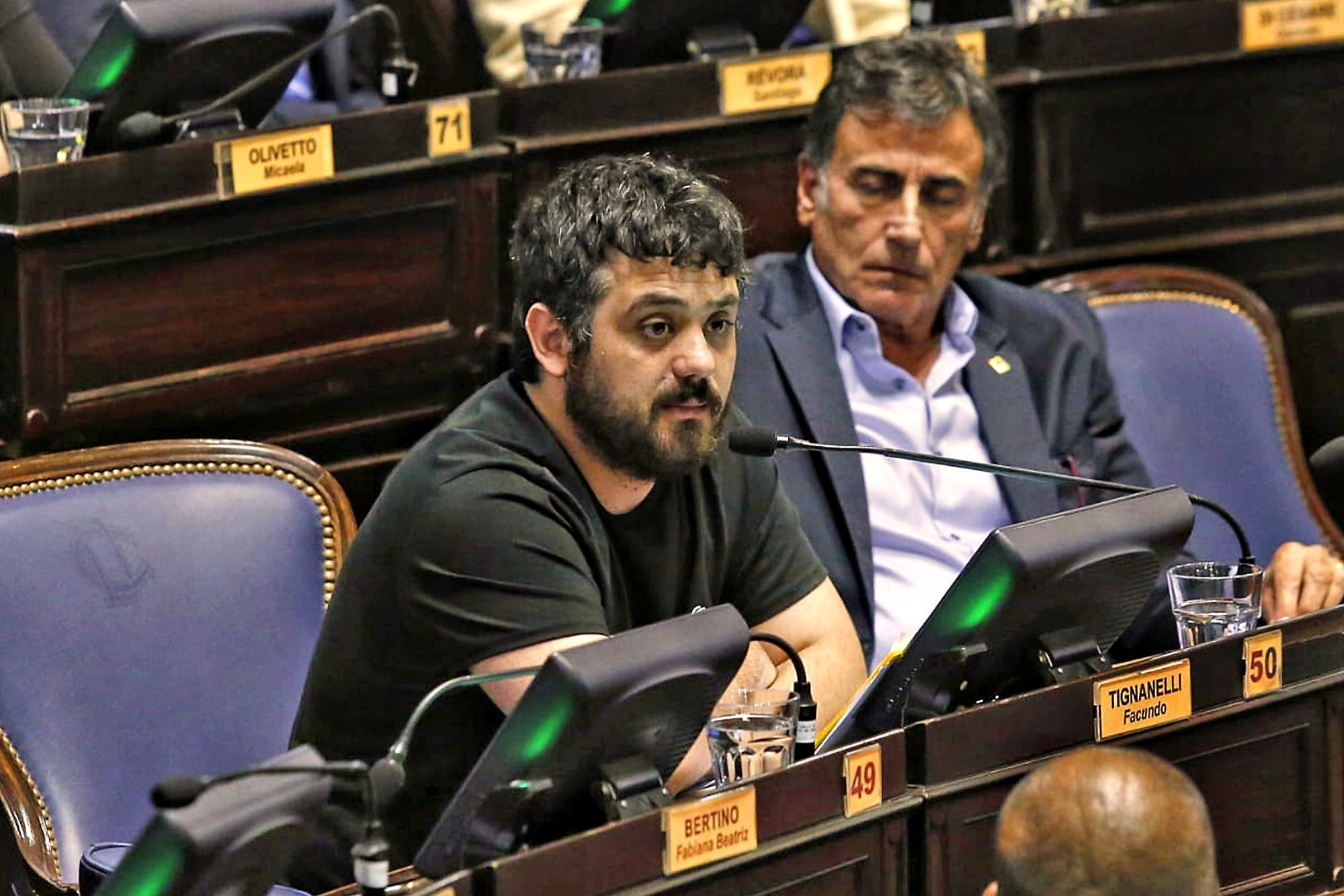 Facundo Tignanelli, jefe del bloque de diputados de Fuerza Patria y miembro de La Cámpora, enfrentada a Kicillof en la interna del PJ