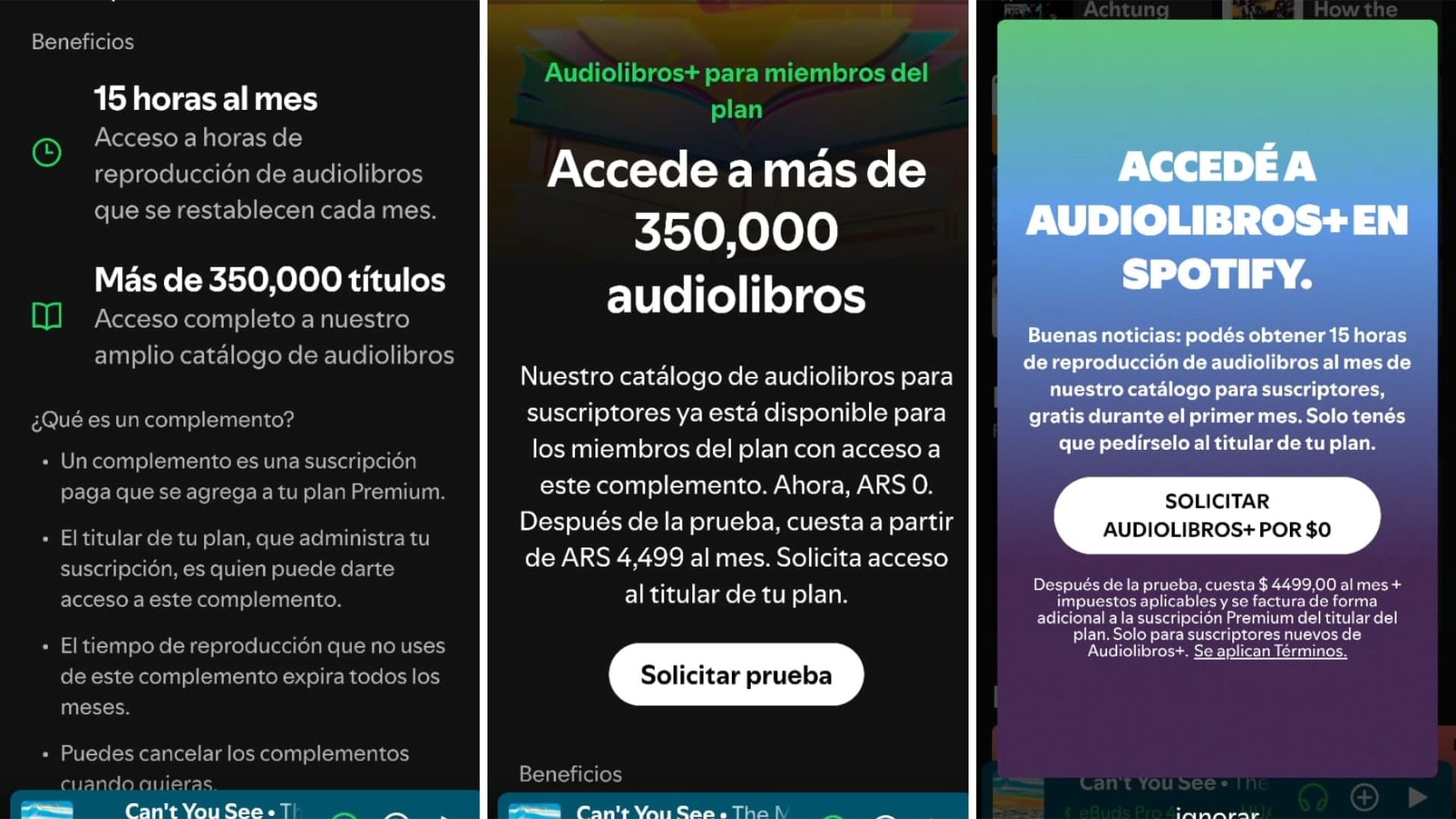 El servicio de audiolibros de Spotify ya está disponible en Argentina