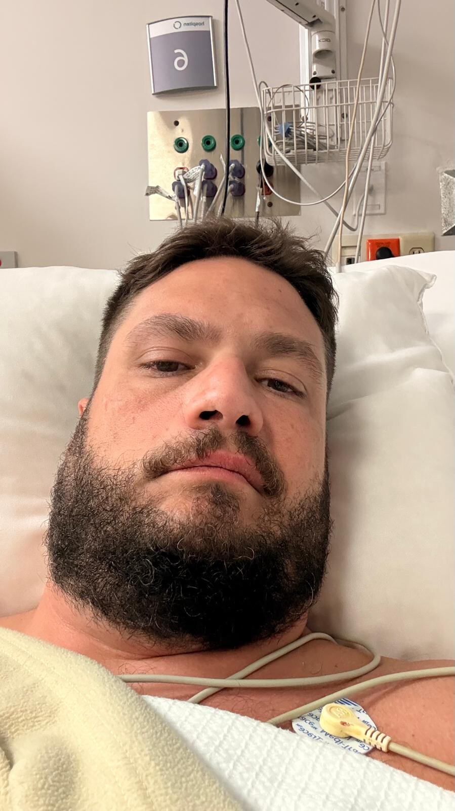 Santiago durante su internación